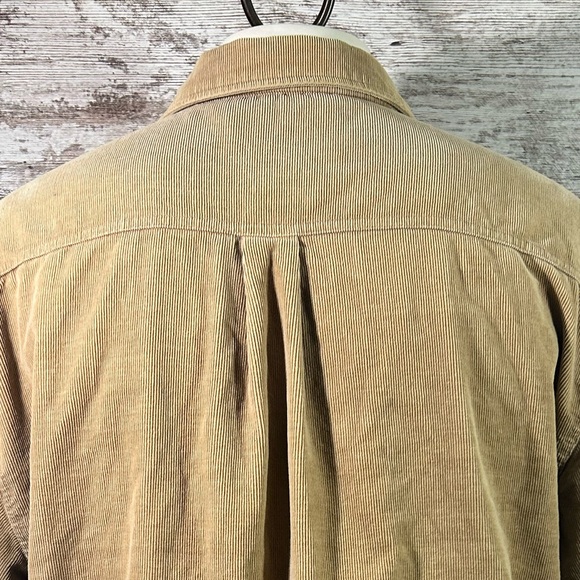 Men’s Levi’s Strauss corduroy button down fleece lined shirt jacket size XL Tan - Picture 4 of 9